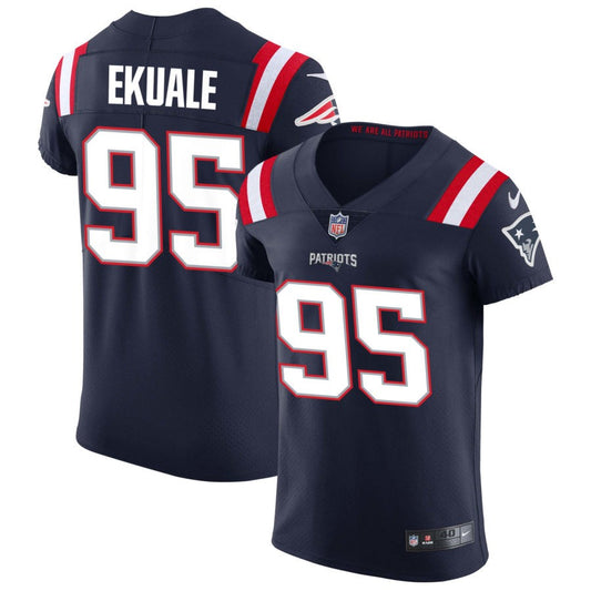 Daniel Ekuale New England Patriots Nike Vapor Elite Jersey - Navy