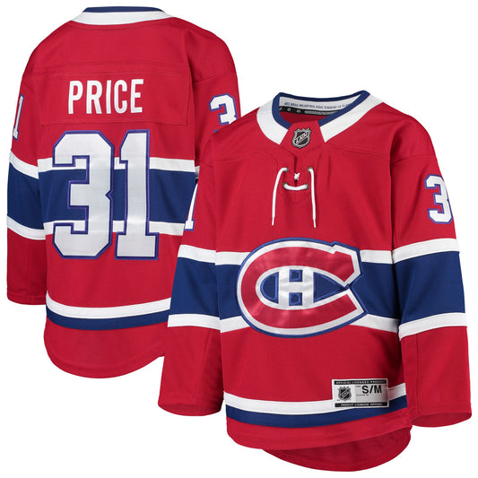 Carey Price Montreal Canadiens Youth Premier Player Jersey - Red