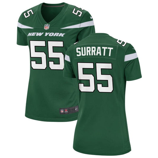 Chazz Surratt New York Jets Nike Women's Game Jersey - Gotham Green