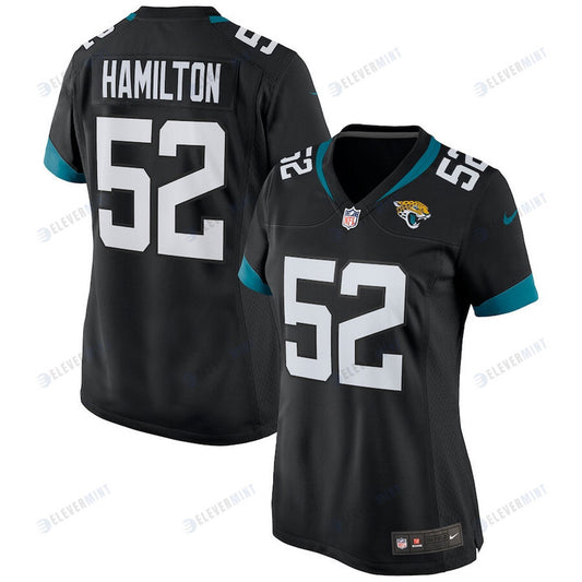 DaVon Hamilton 52 Jacksonville Jaguars Women's Game Jersey - Black