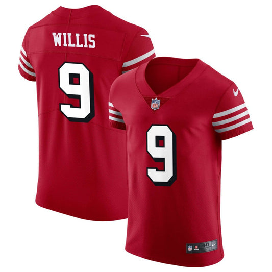 Brayden Willis San Francisco 49ers Nike Alternate Vapor Elite Jersey - Scarlet