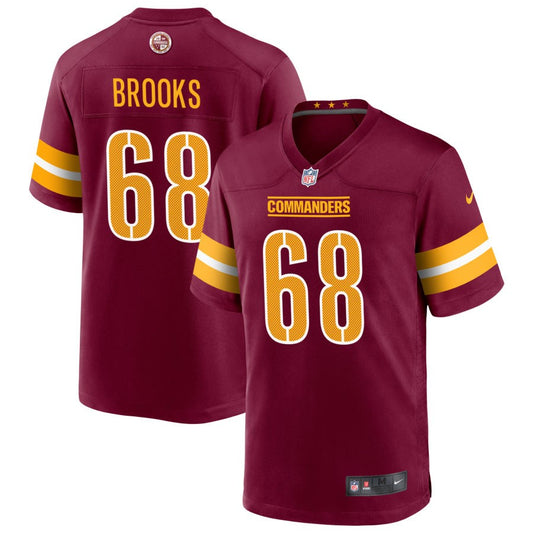 Curtis Brooks Washington Commanders Nike Game Player Jersey - Burgundy