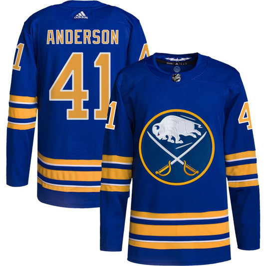 Craig Anderson Buffalo Sabres adidas Home Authentic Pro Jersey - Royal