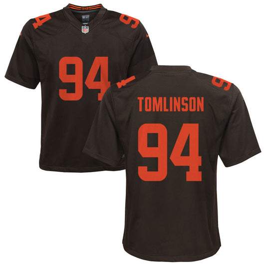 Dalvin Tomlinson Cleveland Browns Nike Youth Alternate Game Jersey - Brown