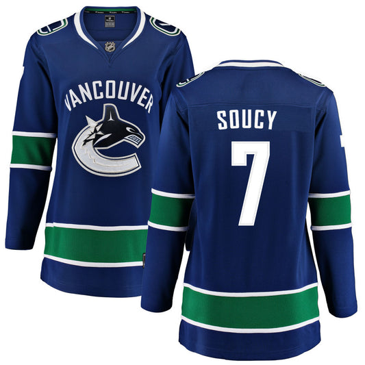 Carson Soucy Vancouver Canucks Fanatics Branded Women's Home Breakaway Jersey - Blue