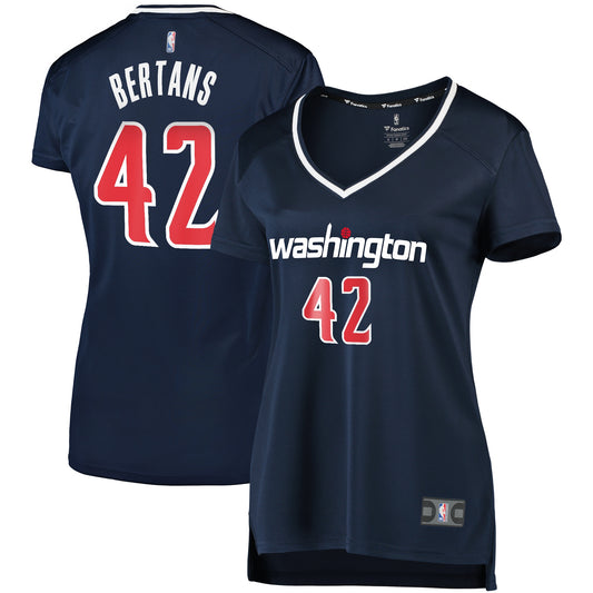 Davis Bertans Washington Wizards Fanatics Branded Women's Fast Break Replica Jersey Navy - Statement Edition