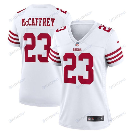 Christian McCaffrey 23 San Francisco 49ers Women's Game Player Jersey - White