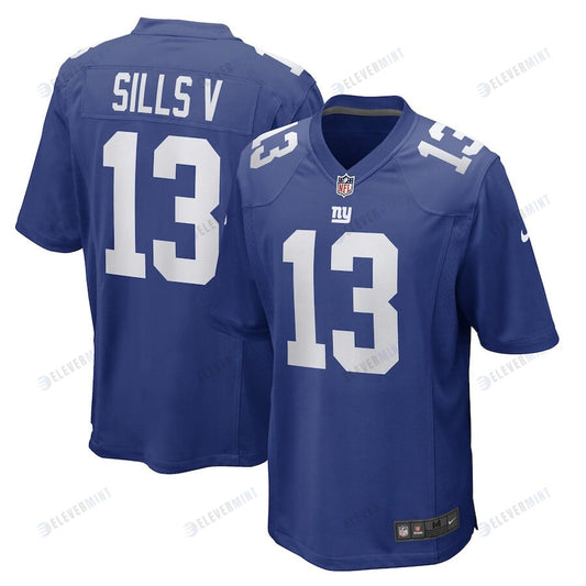 David Sills V New York Giants Game Player Jersey - Royal