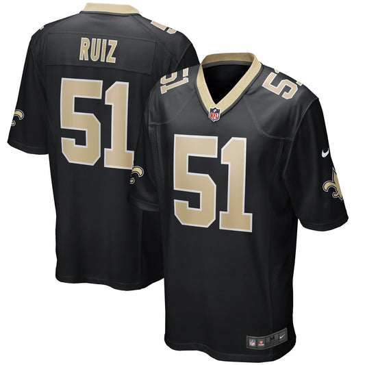 Cesar Ruiz New Orleans Saints Nike Player Game Jersey - Black