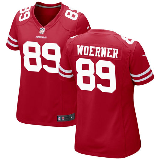 Charlie Woerner San Francisco 49ers Nike Women's Game Jersey - Scarlet