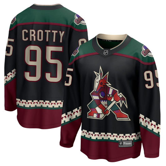 Cameron Crotty Arizona Coyotes Fanatics Branded 2021/22 Home Breakaway Jersey - Black