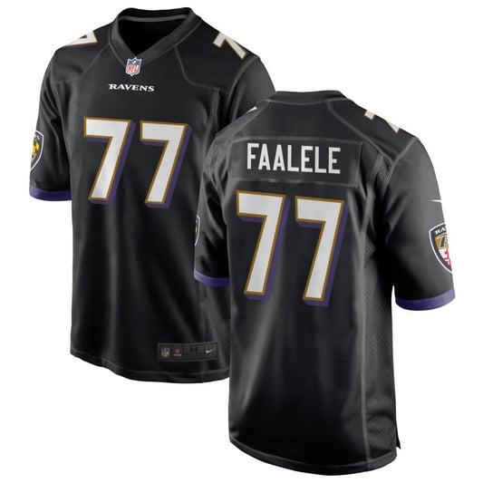 Daniel Faalele Baltimore Ravens Nike Alternate Game Jersey - Black