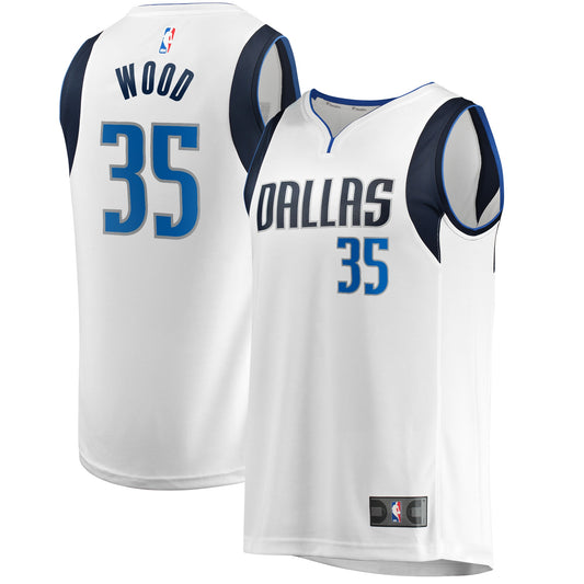 Christian Wood Dallas Mavericks Fanatics Branded Fast Break Player Jersey - Association Edition - White