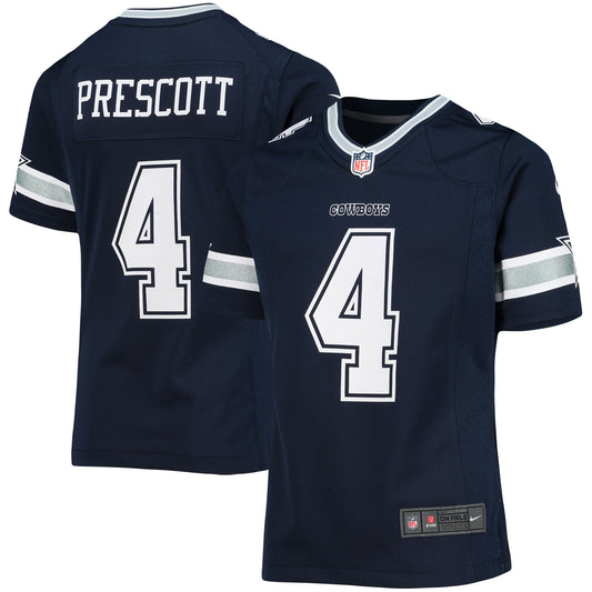 Dak Prescott Dallas Cowboys Nike Girls Youth Team Game Jersey - Navy