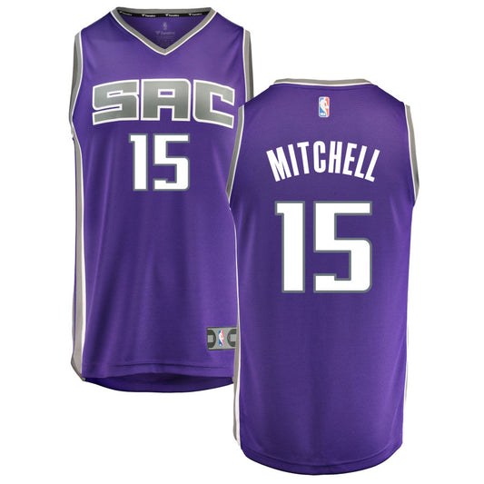 Davion Mitchell Sacramento Kings Fanatics Branded Fast Break Replica Jersey Purple - Icon Edition