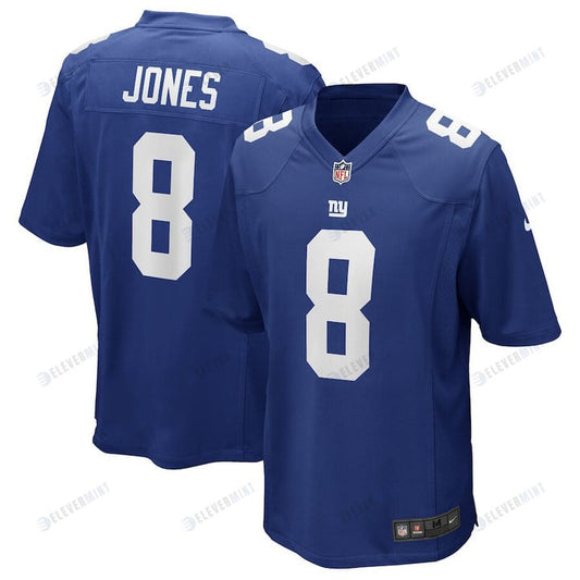 Daniel Jones 8 New York Giants Game Player Jersey - Royal