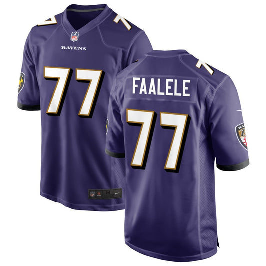 Daniel Faalele Baltimore Ravens Nike Game Jersey - White