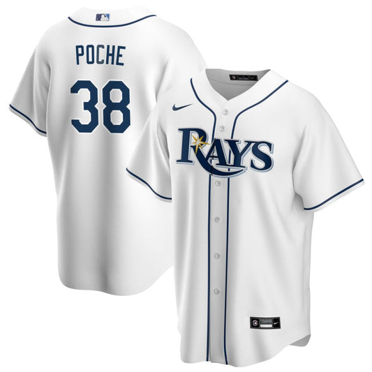 Colin Poche Tampa Bay Rays Nike Home Replica Jersey - White