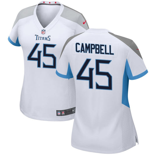 Chance Campbell Tennessee Titans Nike Women's Game Jersey - White