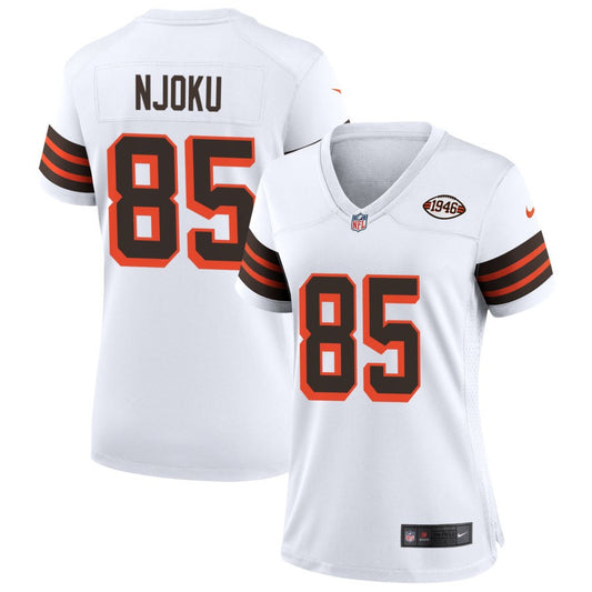 David Njoku Cleveland Browns Nike Women's 1946 Collection Alternate Jersey - White