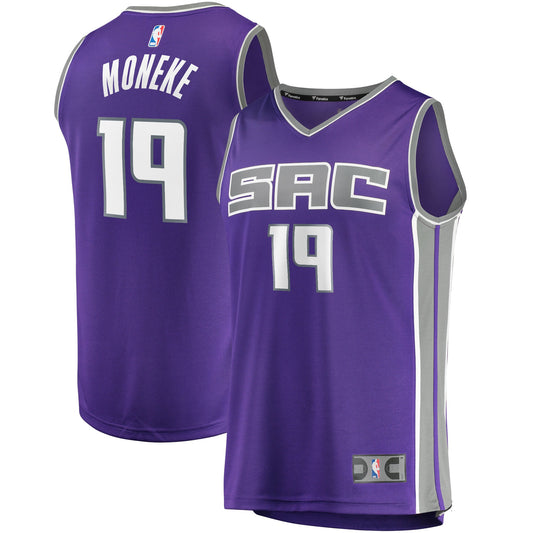 Chima Moneke Sacramento Kings Fanatics Branded Fast Break Replica Jersey - Icon Edition - Purple