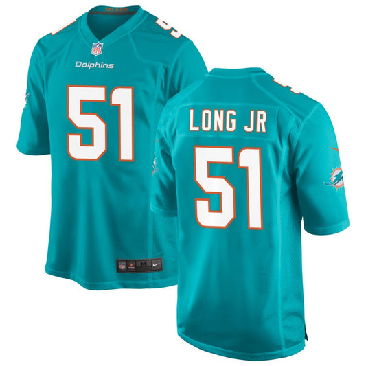 David Long Jr Miami Dolphins Nike Game Jersey - Aqua