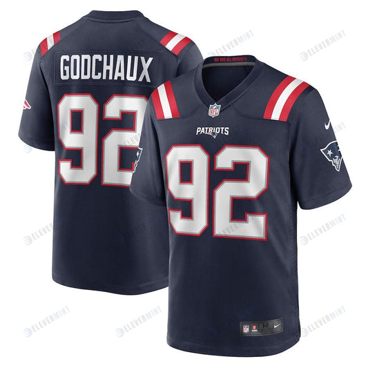 Davon Godchaux 92 New England Patriots Men Game Jersey - Navy