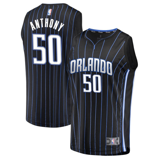 Cole Anthony Orlando Magic Fanatics Branded Fast Break Jersey - Black - Icon Edition