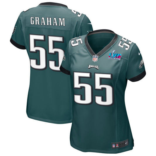 Brandon Graham Philadelphia Eagles Nike Women's Super Bowl LVII Game Jersey - Midnight Green