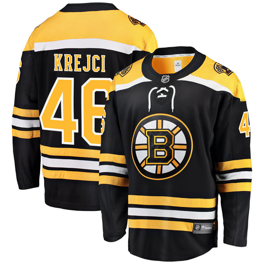 David Krejci Boston Bruins Fanatics Branded Home Breakaway Player Jersey - Black