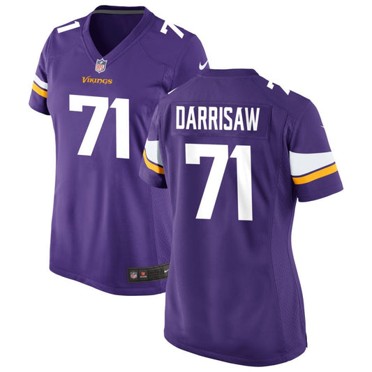 Christian Darrisaw Minnesota Vikings Nike Women's Game Jersey - Purple