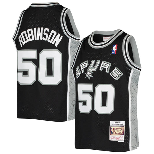 David Robinson San Antonio Spurs Mitchell & Ness Youth 1998-99 Hardwood Classics Swingman Throwback Jersey - Black