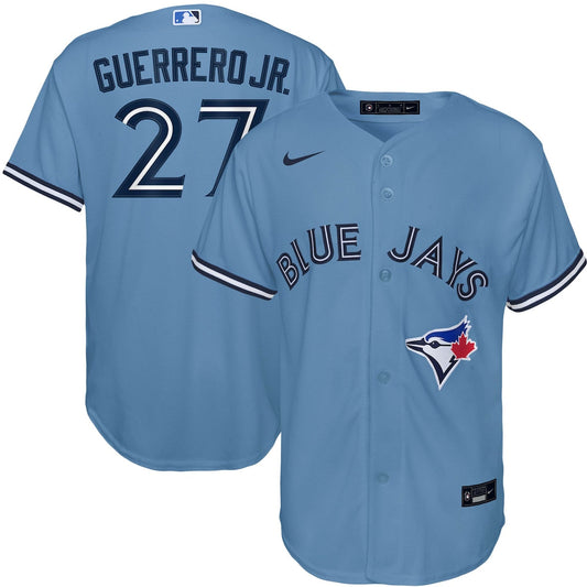 Boys' Grade School Vladimir Guerrero Jr. Nike Blue Jays Alternate Replica Jersey - Light Blue