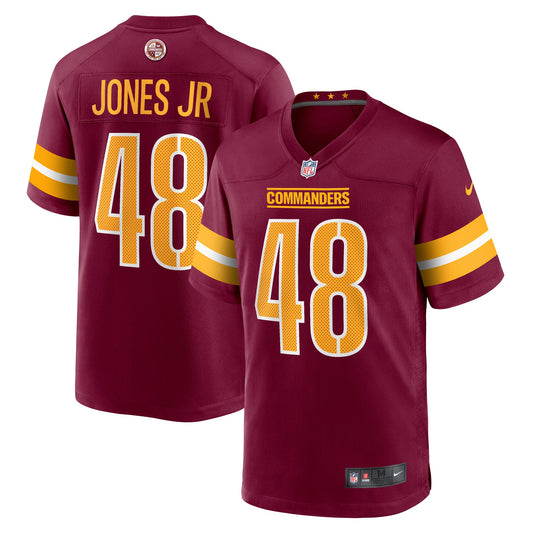 Andre Jones Jr. Washington Commanders Nike Team Game Jersey - Burgundy