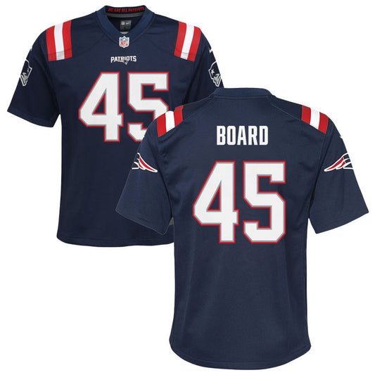 Chris Board New England Patriots Nike Youth Game Jersey - Navy