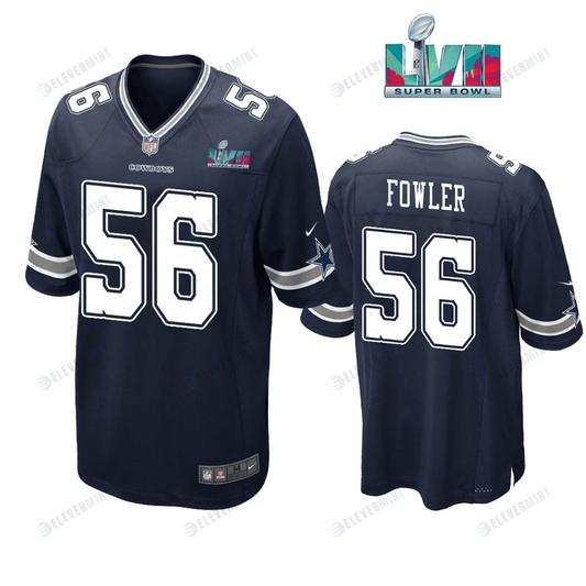 Dante Fowler Jr. 56 Dallas Cowboys Super Bowl LVII Super Bowl LVII Navy Men Game Jersey