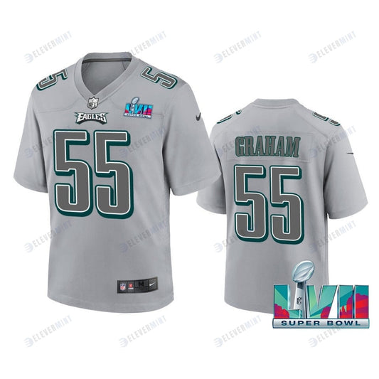 Brandon Graham 55 Philadelphia Eagles Super Bowl LVII Youth Atmosphere Game Jersey - Gray