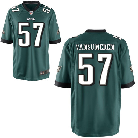 Ben VanSumeren Philadelphia Eagles Nike Youth Game Jersey - Midnight Green