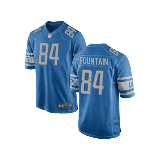 Daurice Fountain Detroit Lions Nike Youth Team Color Game Jersey - Blue