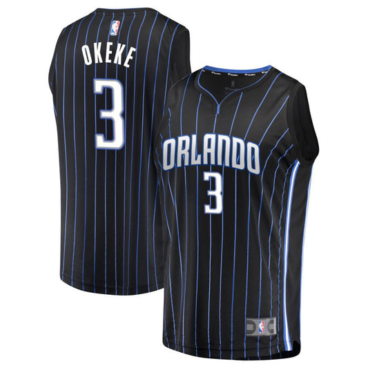 Chuma Okeke Orlando Magic Fanatics Branded Youth Fast Break Replica Jersey Black - Icon Edition