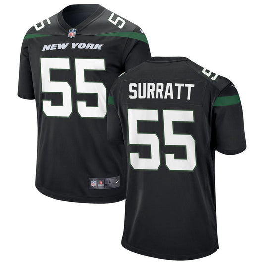 Chazz Surratt New York Jets Nike Alternate Game Jersey - Stealth Black