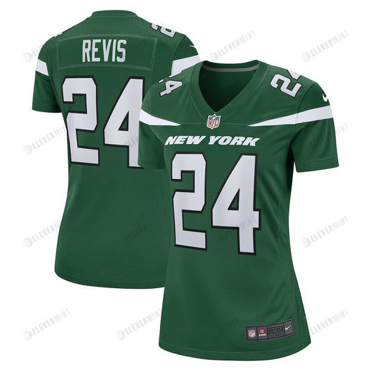 Darrelle Revis 24 New York Jets Women's Retired Player Game Jersey - Gotham Green