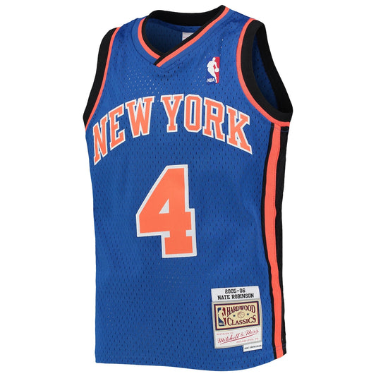 Boys' Grade School Nate Robinson Mitchell & Ness Knicks 2005/06 Hardwood Classics Swingman Jersey - Blue