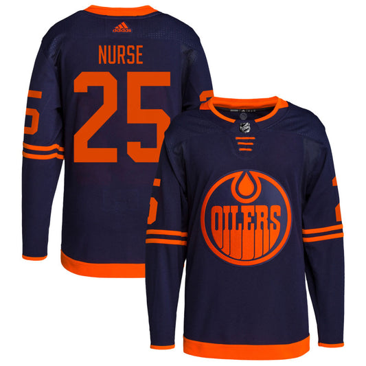 Darnell Nurse Edmonton Oilers adidas Alternate Primegreen Authentic Pro Jersey - Navy