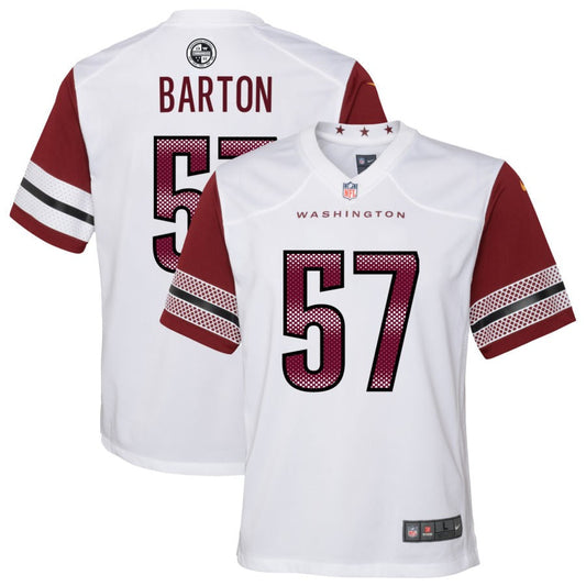 Cody Barton Washington Commanders Nike Youth Game Player Jersey - White