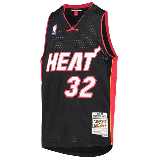 Boys' Grade School Shaquille O'Neal Mitchell & Ness Heat 2005-06 Hardwood Classics Swingman Jersey - Black