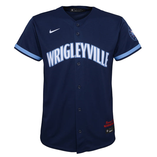 Boys' Grade School  Nike Cubs City Connect Replica Jersey - Navy