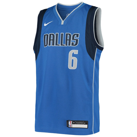 Boys' Grade School Kristaps Porzingis Nike Mavericks Swingman Jersey - Blue