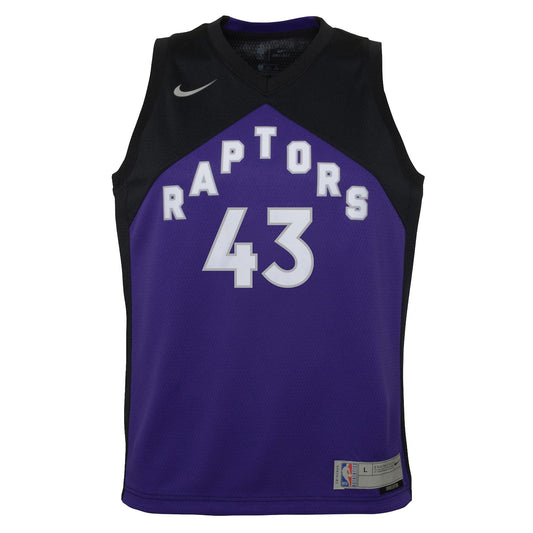 Boys' Grade School Pascal Siakam Nike Raptors 2020/21 Swingman Jersey Earned Edition - Black