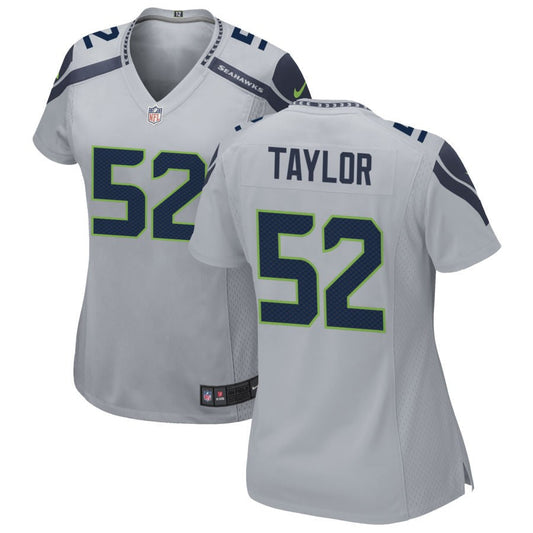 Darrell Taylor Seattle Seahawks Nike Women's Alternate Game Jersey - Gray